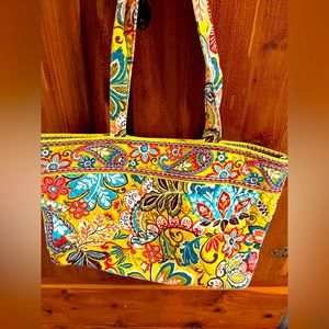 Vera Bradley Provençal pattern tote bag yellow